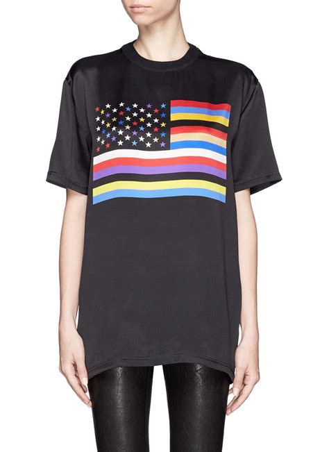 givenchy flag t shirt|givenchy t shirt women.